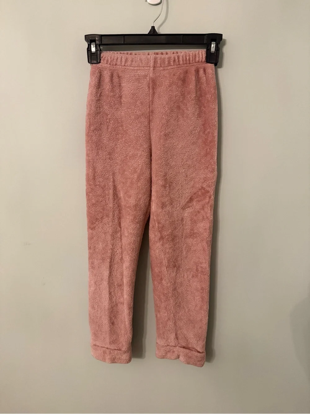 Girls Plush Pajama Set - Dusty Rose with Panda - Size 9